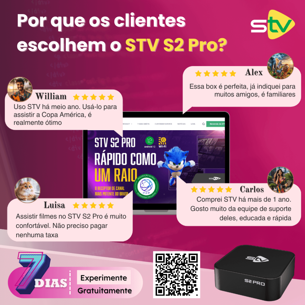 o receptor de canais STV S2 Pro