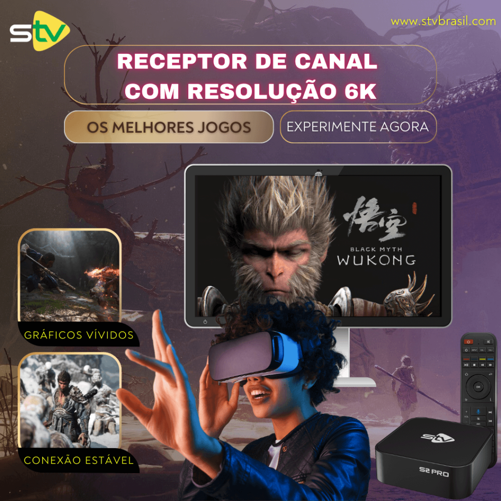 Receptor de canal com resolução 6K