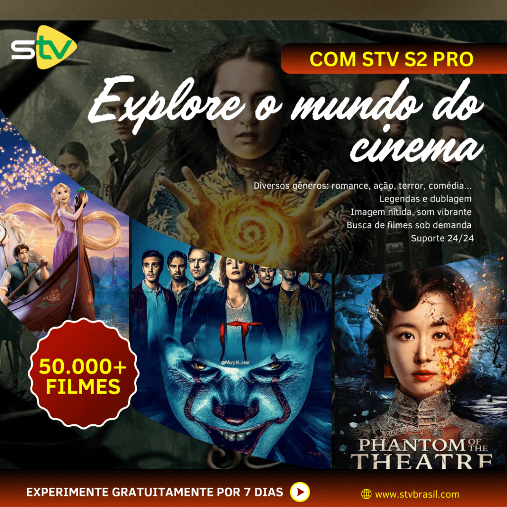 acervo de filmes do receptor de canais