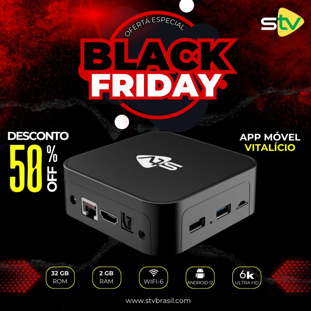 Compre o receptor de canais com até 50% de desconto na Black Friday