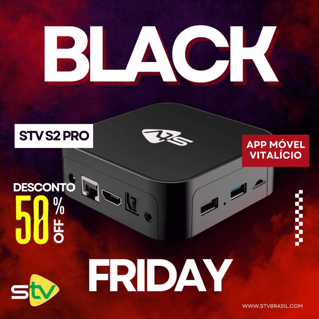Receptor de canais STV na Black Friday