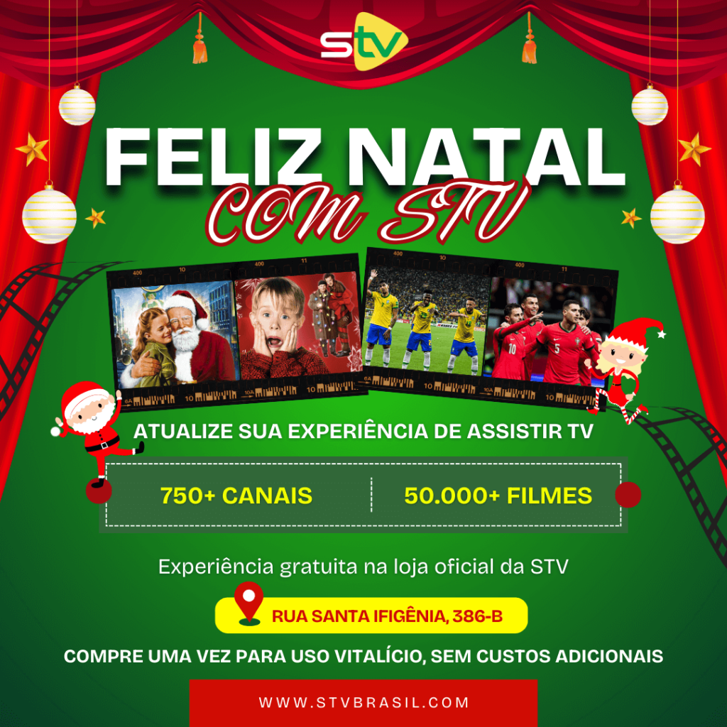 Atualize sua experiência de assistir TV com o receptor STV - A oferta perfeita para o Natal
