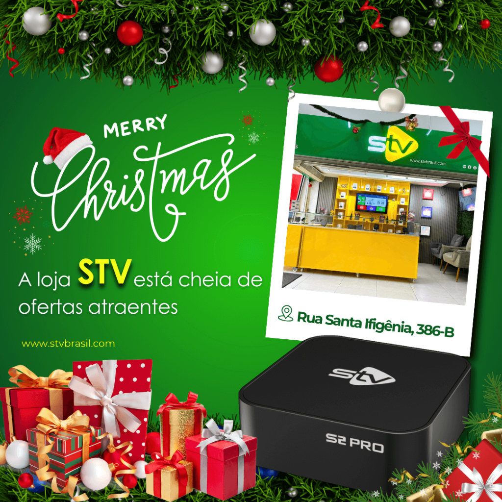 Ofertas atrativas no Natal na compra de TV Box nas lojas STV