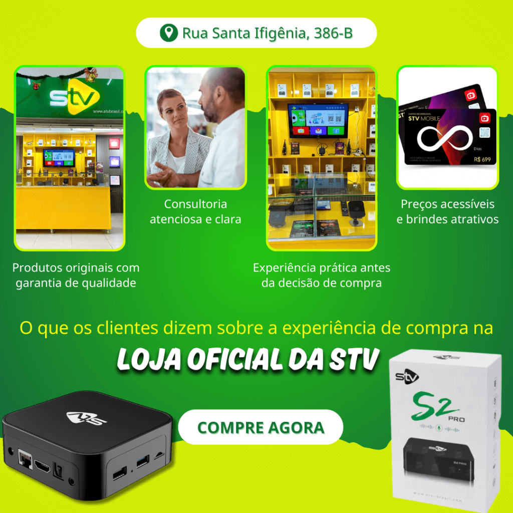 O que os clientes dizem sobre a experiência de compra na loja oficial da STV?