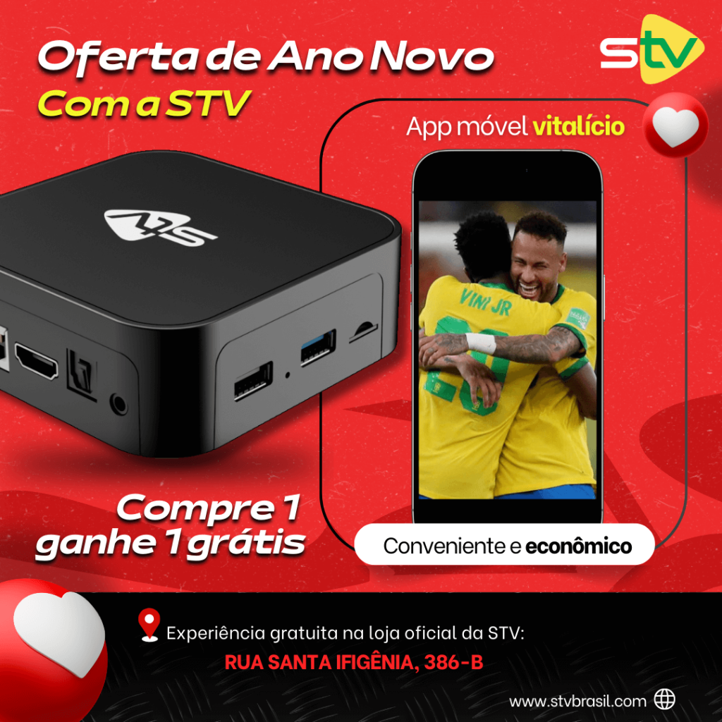 Celebre o Ano Novo com STV: Compre uma TV Box e Ganhe Presentes Incríveis