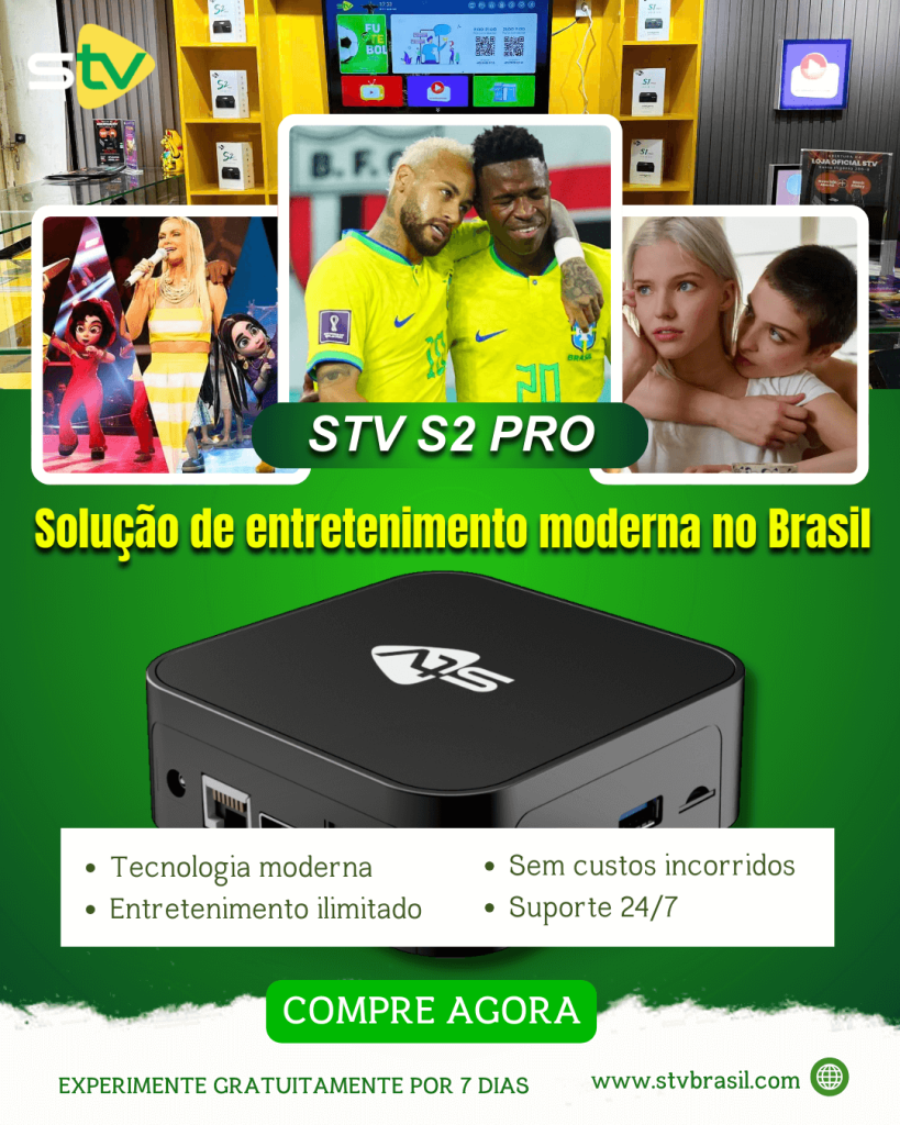 TV Box Brasil: Nova tecnologia, experiência perfeita com STV S2 PRO