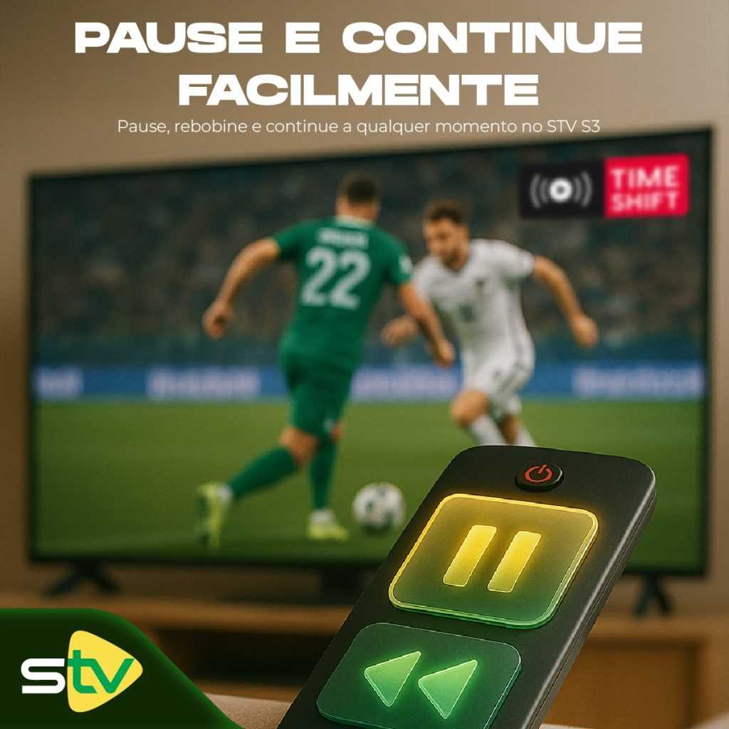 Tecnologia TimeShift no STV S3 – Assista a Programas de TV Ao Vivo Sem Medo de Perder Nada