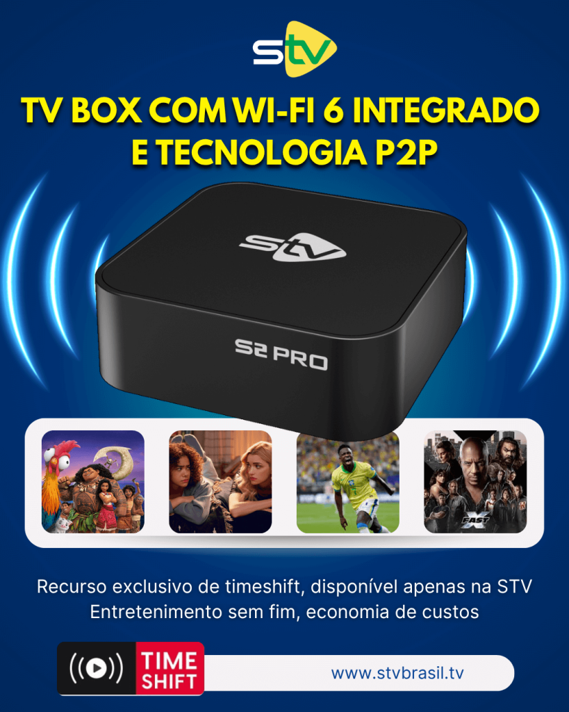TV Box com WIFI-6 e tecnologia P2P: uma experiência de entretenimento de alto nível