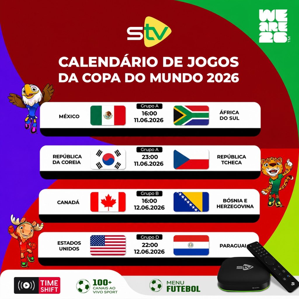 Reduza Custos com a Fatura de TV Mensal Usando o STV TV Box na Copa do Mundo de 2026