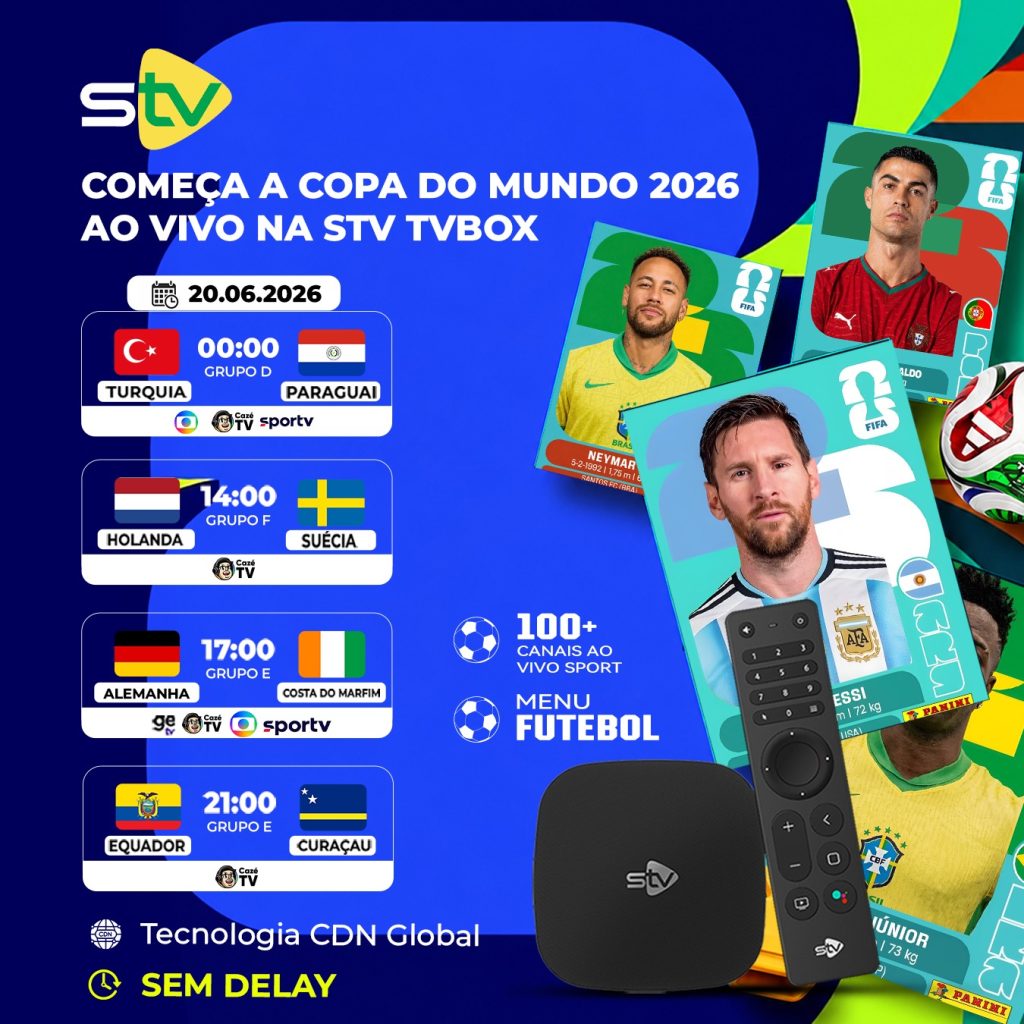 Viva a Emoção da Copa do Mundo 2026: Compre o STV TV Box e Ganhe Brindes Incríveis!