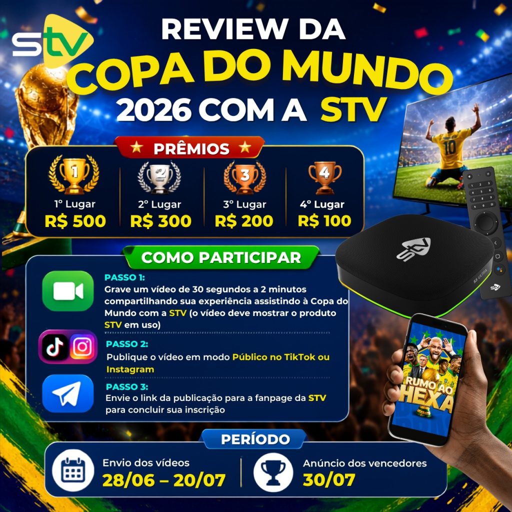 Viva a Paixão Pela Seleção Brasileira na Copa do Mundo 2026 com o STV Esportes